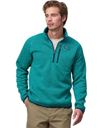 Patagonia Better Sweater 1/4-Zip Fleece Jacket - Green