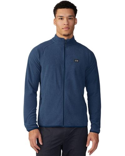 Mountain Hardwear Microchill Full-Zip Jacket - Blue