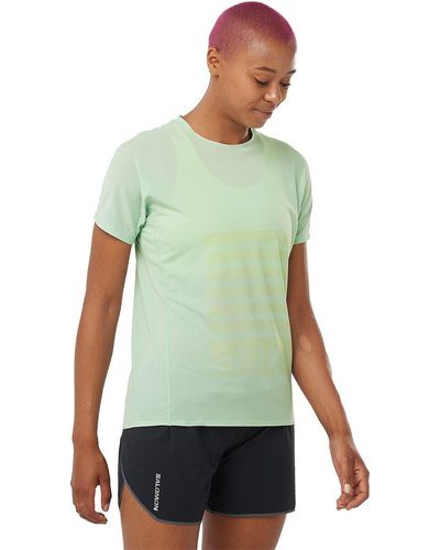 Salomon Sense Aero Gfx T-Shirt - Green