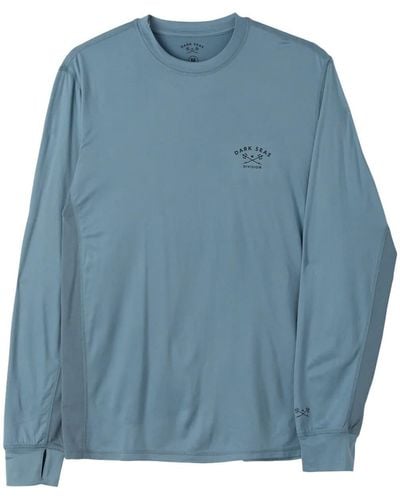 Dark Seas Bimini Uv Long-Sleeve T-Shirt - Blue