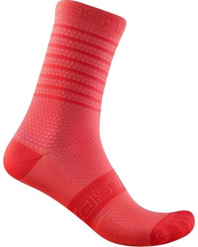 Castelli Superleggera 12 Sock - Red