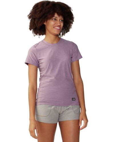 Mountain Hardwear Chillaction Short-Sleeve Top - Purple
