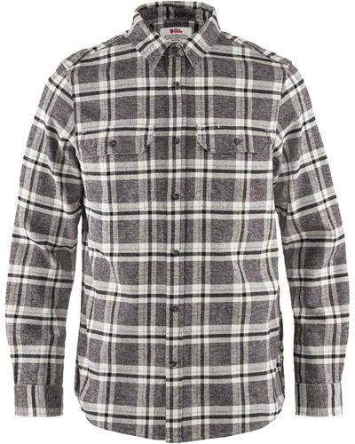 Fjallraven Ovik Heavy Flannel Shirt - Gray