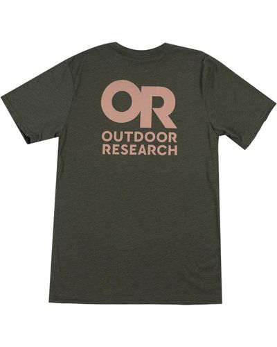 Outdoor Research Lockup Back Logo T-Shirt Ranger - Green