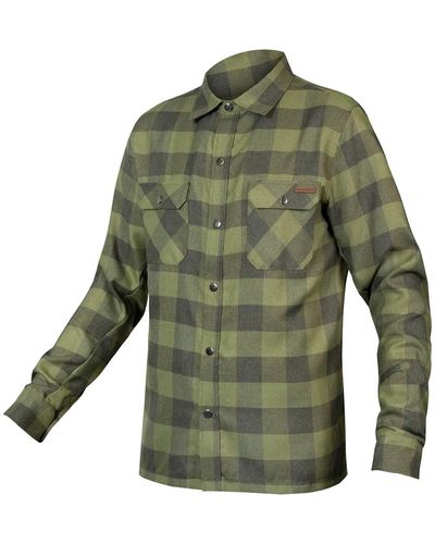 Endura Hummvee Flannel Shirt - Green
