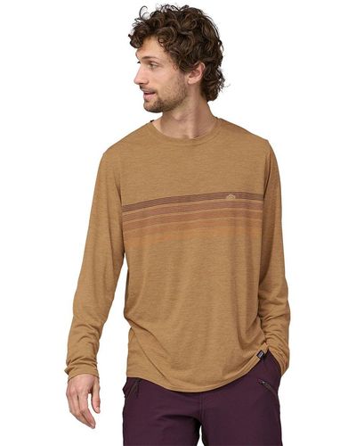 Patagonia Capilene Cool Daily Graphic Long-Sleeve Shirt - Brown