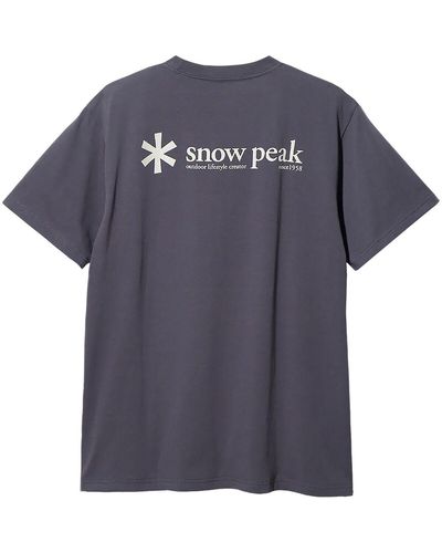 Snow Peak Logo T-Shirt - Blue