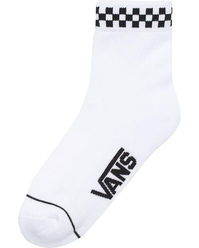 Vans Peek-A-Check Crew Sock - White