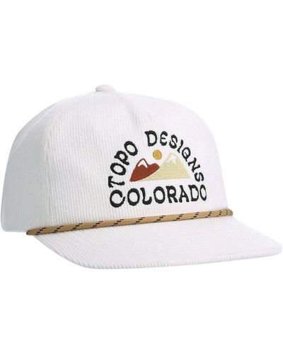 Topo Corduroy Trucker Hat - White