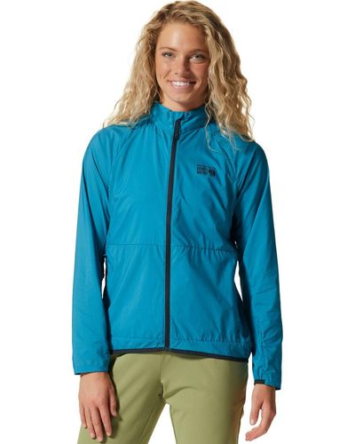 Mountain Hardwear Kor Airshell Full-Zip Wind Jacket - Blue