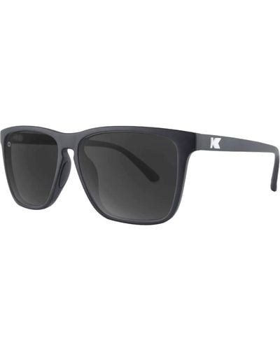 Knockaround Fast Lanes Sport Polarized Sunglasses Matte/Smoke - Black