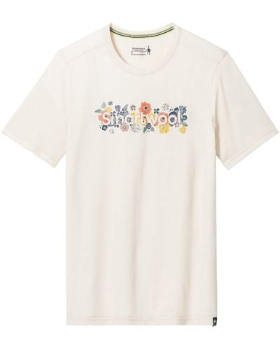 Smartwool Floral Meadow Graphic Short-Sleeve T-Shirt - White