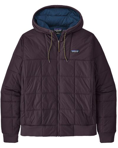 Patagonia Box Quilted Hooded Jacket - Purple