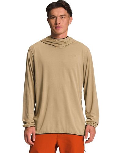 The North Face Belay Sun Hooded Shirt - Brown