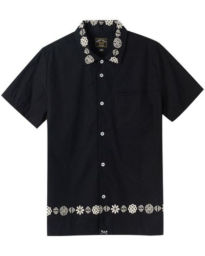 Dark Seas Shipmaster Short-Sleeve Woven Shirt - Black