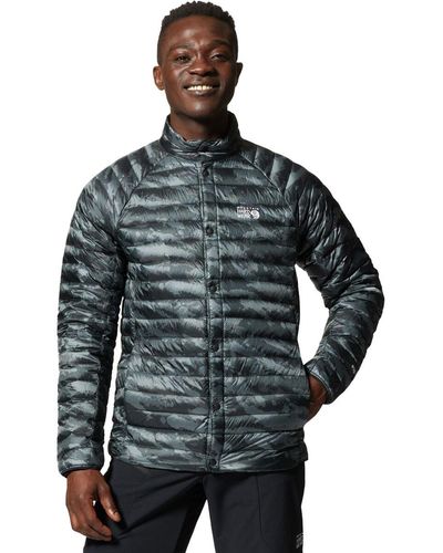 Mountain Hardwear Ghost Whisperer Snap Jacket - Gray