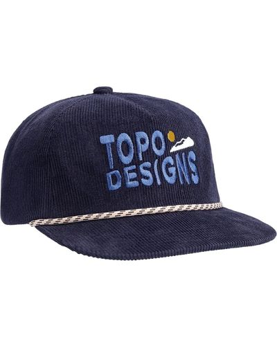 Topo Corduroy Trucker Hat/Sunrise - Blue