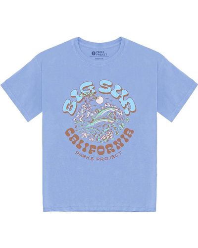 Parks Project Big Sur 90S Gift Shop T-Shirt - Blue