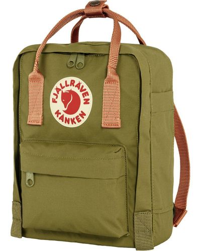 Fjallraven Kanken Mini 7L Backpack Foliage/Peach Sand - Green