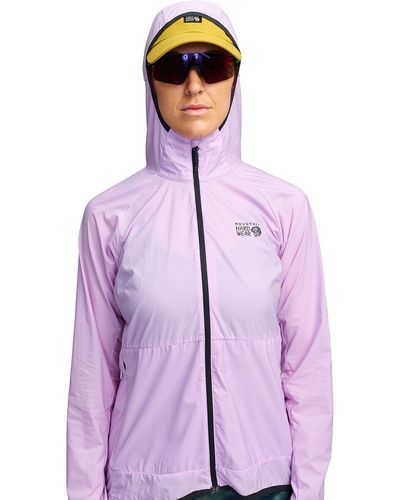 Mountain Hardwear Kor Airshell Wind Hooded Jacket - Purple
