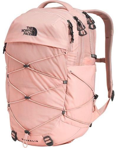 North face pink on sale backpack