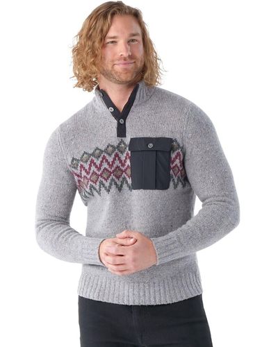 Smartwool Heavy Henley Sweater - Gray