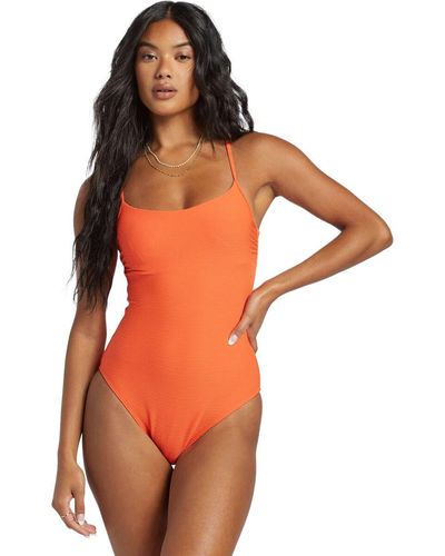 Billabong Tanlines One-piece Swimsuit - Orange