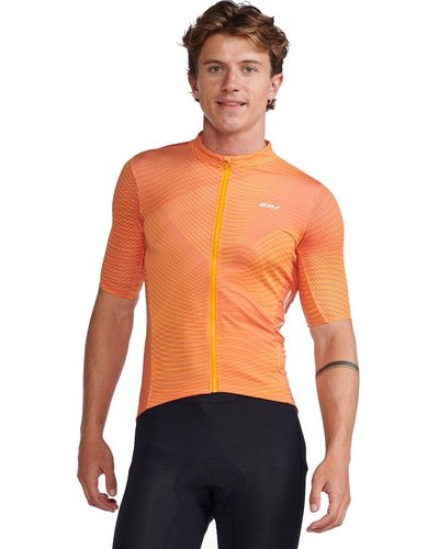 2XU Aero Cycle Short-Sleeve Jersey - Orange