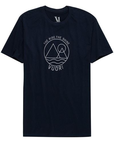 Vuori The Rise The Shine T-shirt - Blue