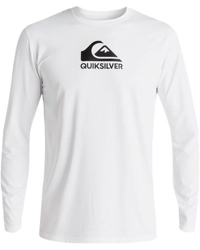 Quiksilver Solid Streak Long-Sleeve Rashguard - White