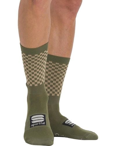 Sportful Checkmate Sock - Green