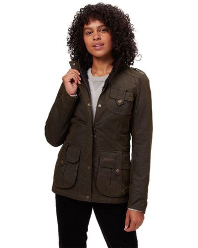 Barbour Winter Defense Wax Jacket - Green