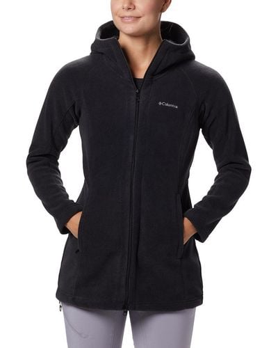 Columbia Benton Springs Ii Long Hooded Fleece Jacket - Black