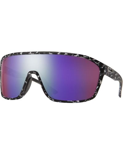 Smith Boomtown Chromapop Polarized Sunglasses Matte Marble - Purple