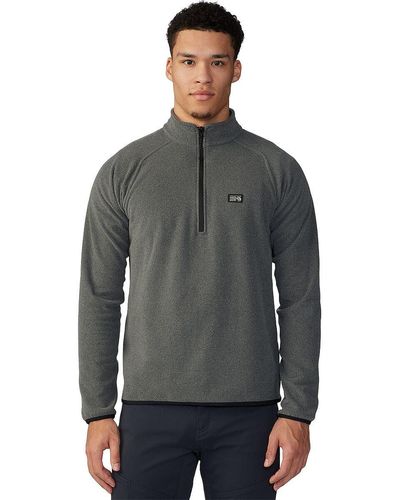 Mountain Hardwear Microchill 1/4-zip Pullover - Gray