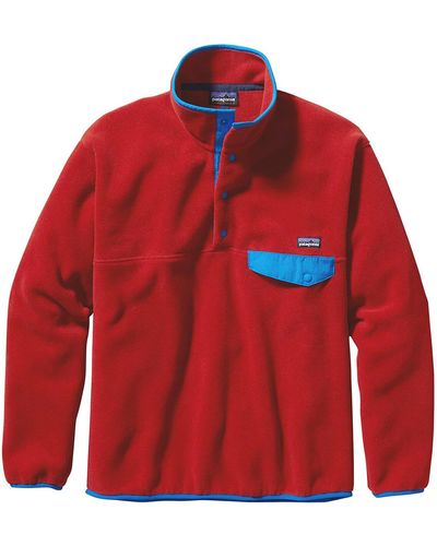 Patagonia Synchilla Snap-T Fleece Pullover - Red