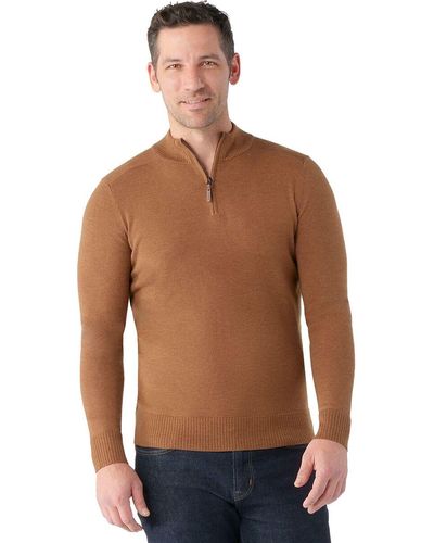 Smartwool Sparwood 1/2-Zip Sweater - Brown