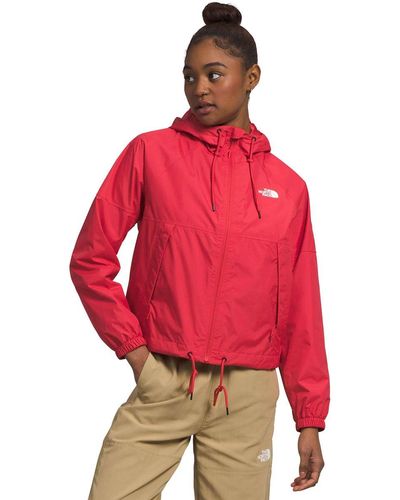 The North Face Antora Rain Hooded Jacket - Red