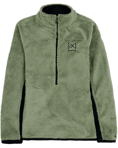 Burton Ak Baker Hi-Loft 1/4-Zip Fleece Jacket - Green