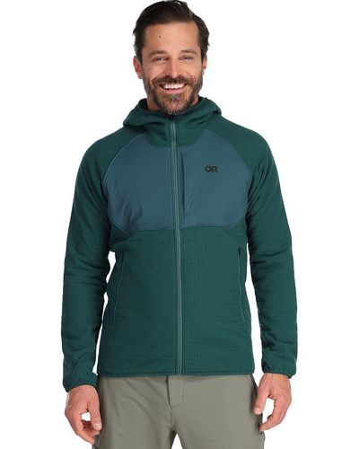 Outdoor Research Vigor Plus Fleece Hooded Jacket - Green