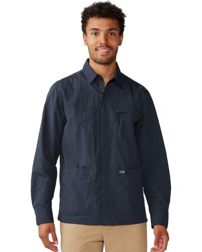 Mountain Hardwear Stryder Long-Sleeve Shirt - Blue