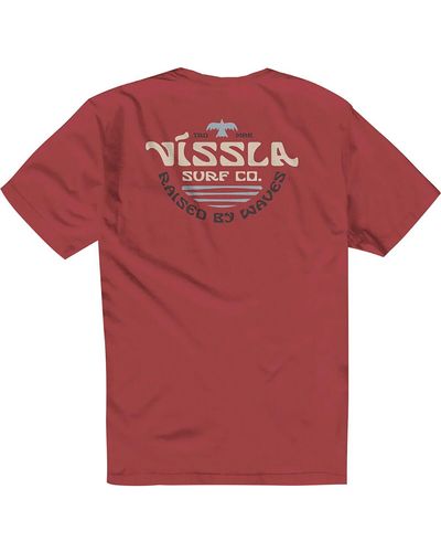 Vissla West Winds Premium Pocket T-Shirt - Red