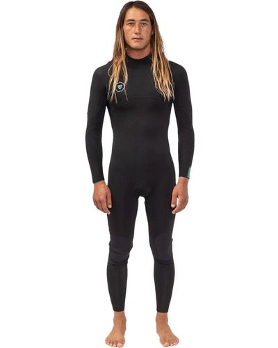 Vissla 7 Seas 4/3 Back-zip Full Wetsuit - Black