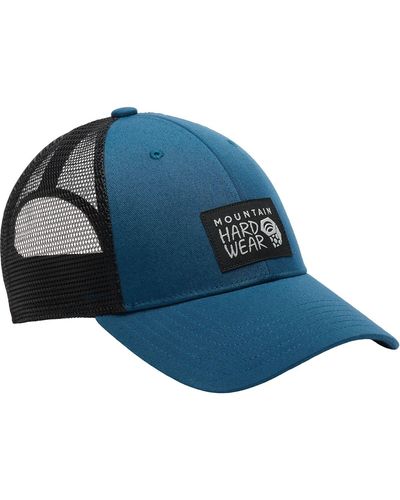 Mountain Hardwear Mhw Logo Trucker Hat - Blue