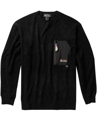 Manastash Mole Knit Crew Sweatshirt - Black