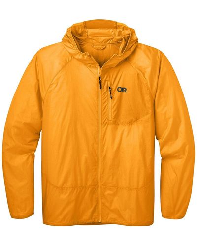 Outdoor Research Helium Wind Hooded Jacket - Orange