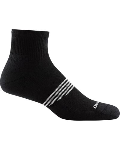 Darn Tough Element Quarter Lightweight Sock - Black