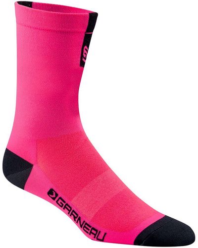 Louis Garneau Conti Long Sock Glow - Pink