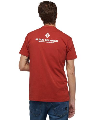 Black Diamond Diamond Equipment For Alpinists T-Shirt - Red