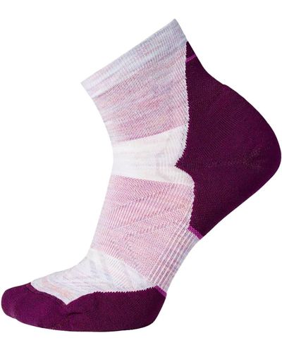 Smartwool Run Targeted Cushion Ankle Sock - Purple